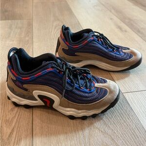 Nike ACG Athletic Shoes - Blue, Red, Tan